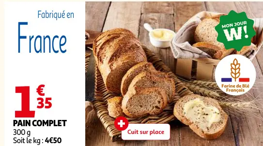 Offre: Pain complet