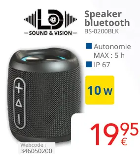 Offre: Speaker bluetooth