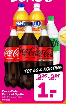 Aanbieding: Coca-Cola, Fanta of Sprite