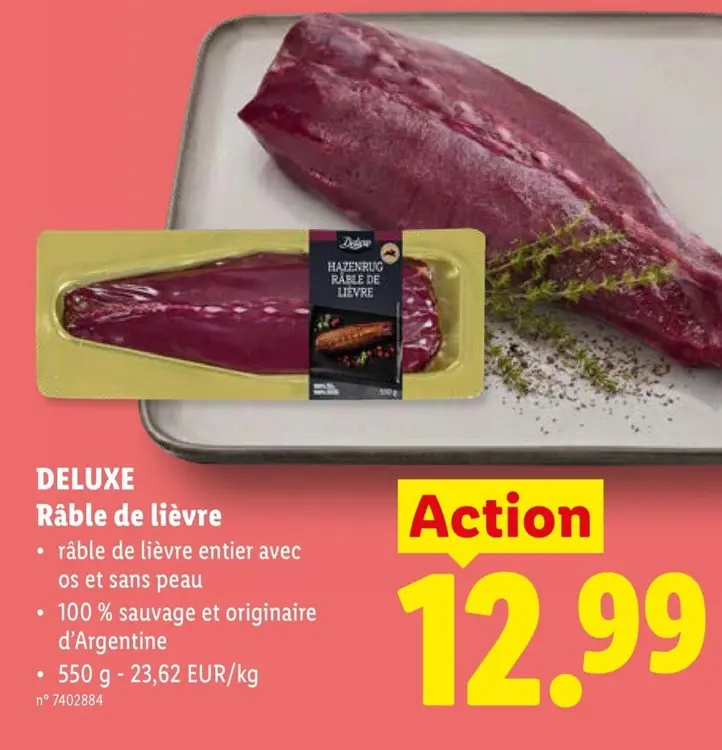 Offre: DELUXE Râble de lièvre