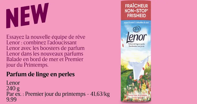 Offre: Parfum de linge en perles