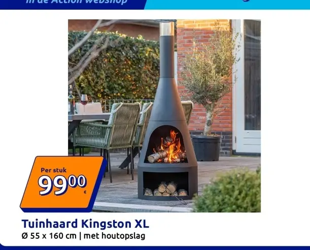 Aanbieding: Tuinhaard Kingston XL
