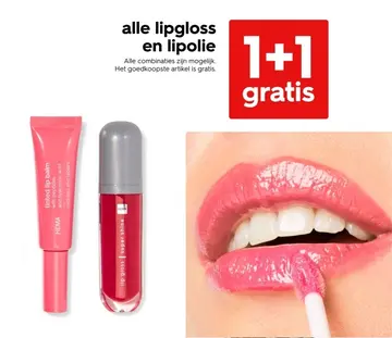 Aanbieding: alle lipgloss en lipolie