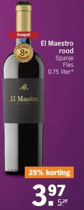 Aanbieding: El Maestro rood