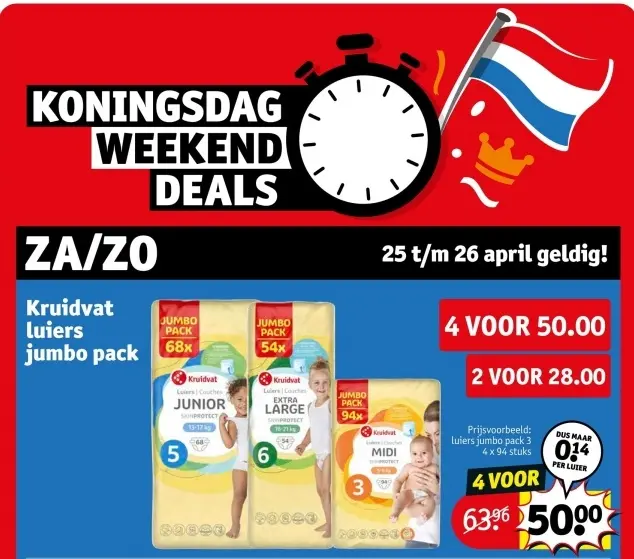 Aanbieding: luiers jumbo pack