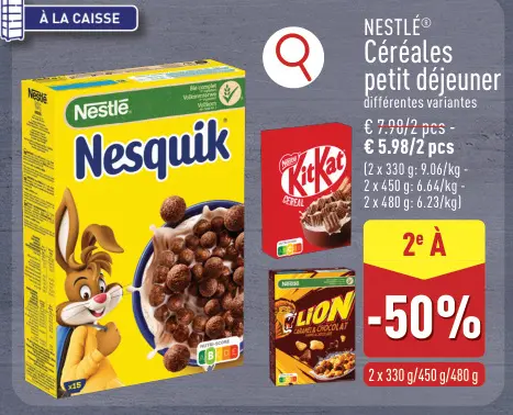 Offre: Céréales petit déjeuner