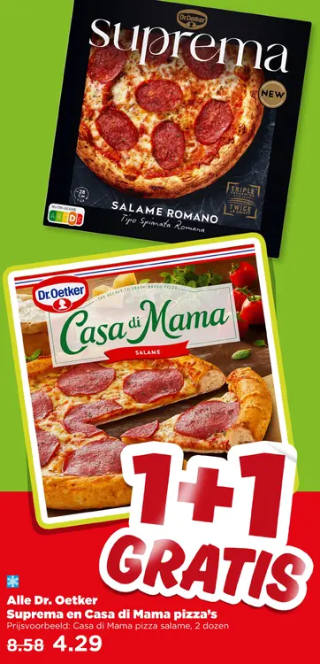 Aanbieding: Suprema en Casa di Mama pizza's