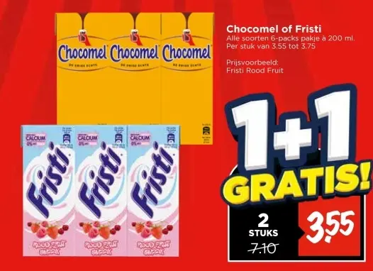 Aanbieding: Chocomel of Fristi