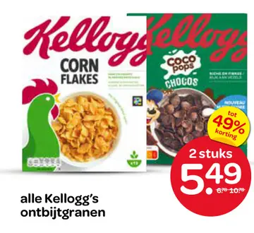 Aanbieding: Kellogg's ontbijtgranen