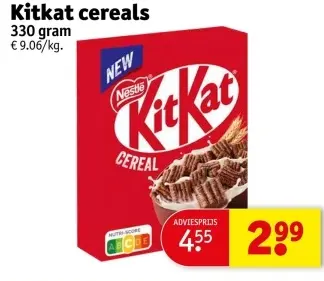 Aanbieding: Kitkat cereals