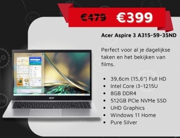 Aanbieding: Acer Aspire 3 A315-59-35ND