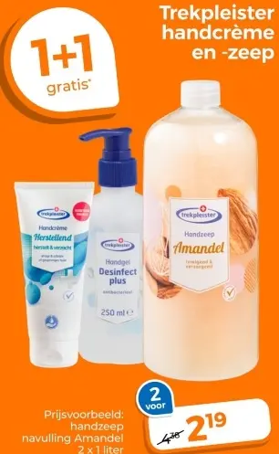 Aanbieding: Trekpleister handcrème en -zeep