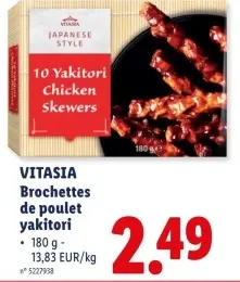 Offre: Brochettes de poulet yakitori