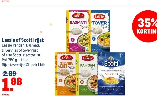 Aanbieding: Lassie of Scotti rijst