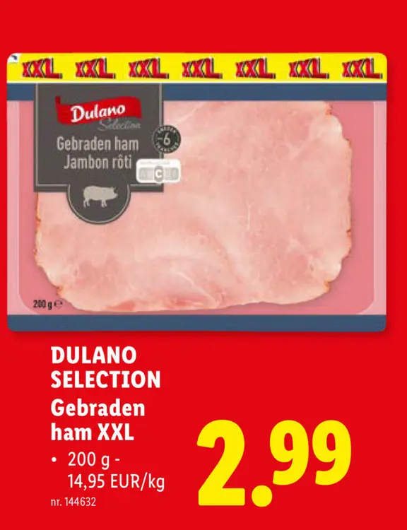 Promotie: Gebraden ham XXL