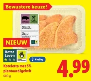 Aanbieding: Koteletto met 5% plantaardigeiwit