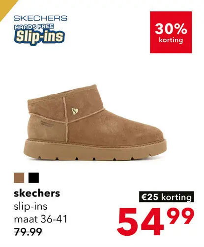 Aanbieding: Skechers Slip-ins: Keepsakes Cozy - Cozy Mini boots bruin
