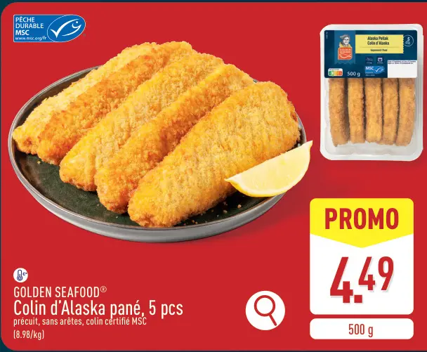 Offre: Colin d'Alaska pané