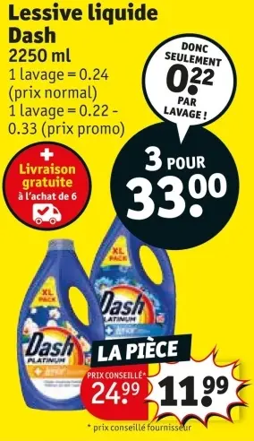 Offre: Lessive liquide