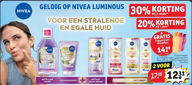 Promotie: micellair water Luminous Skin Glow