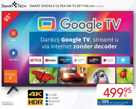 Promotie: Smart Google ultra hd tv