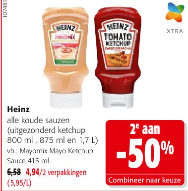 Promotie: Heinz alle koude sauzen