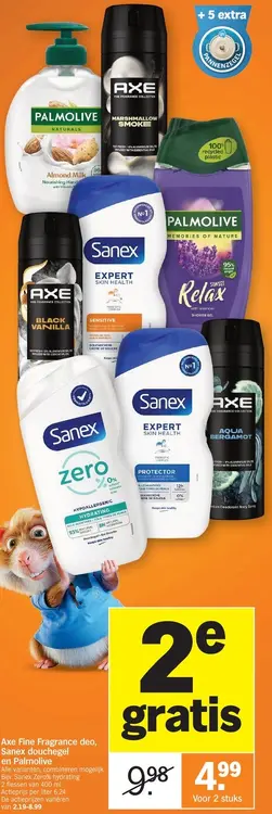 Promotie: Axe Fine Fragrance deo, Sanex douchegel en Parfum