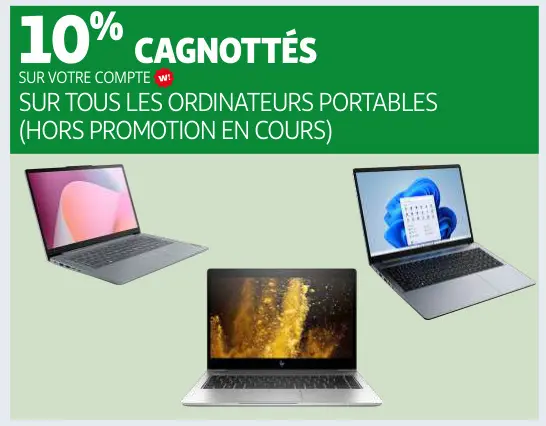 Offre: Ordinateurs portables