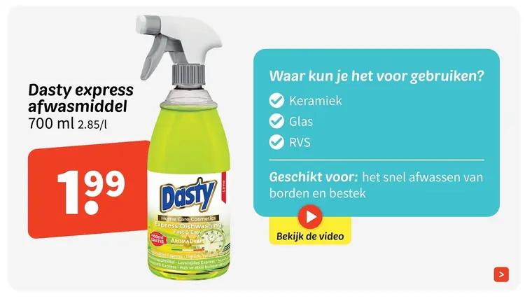 Promotie: Express afwasmiddel