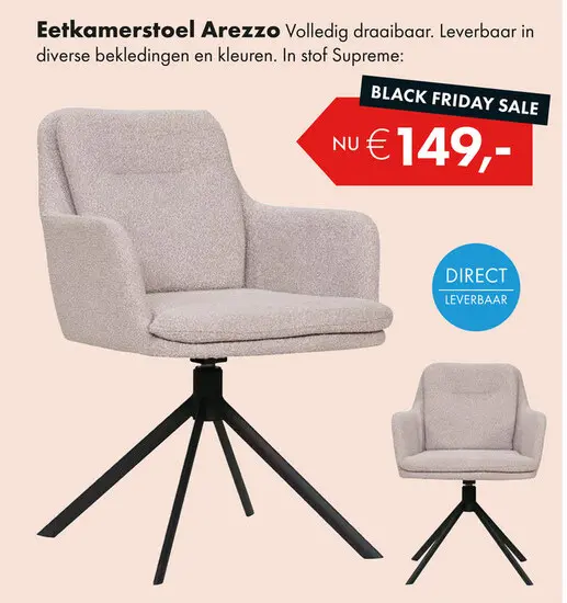 Aanbieding: Arezzo eetkamerstoel