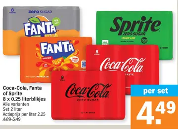 Aanbieding: Coca-Cola, Fanta of Sprite