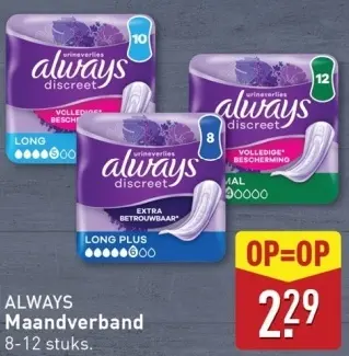 Aanbieding: Maandverband
