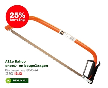 Aanbieding: Bahco snoei- en beugelzagen