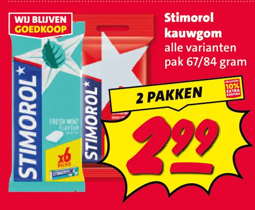 Aanbieding: Stimorol kauwgom