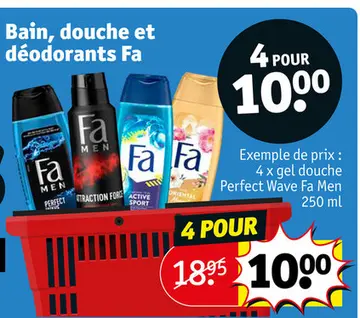 Offre: Bain, douche et déodorants Fa