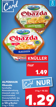 Aanbieding: ALPENHAIN Obazda