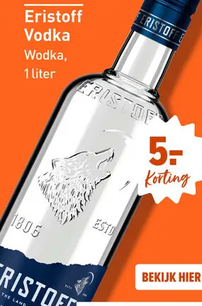Aanbieding: Eristoff Vodka 100CL