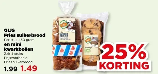 Aanbieding: Fries suikerbrood en mini kwarkbollen