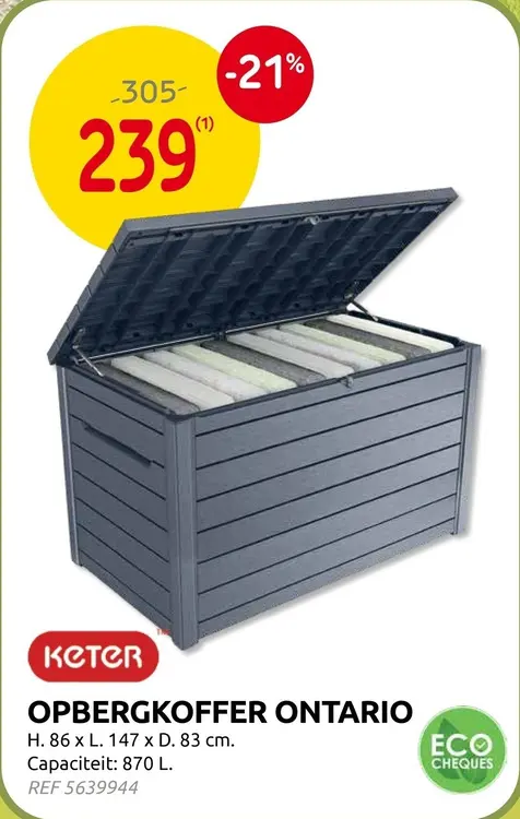 Promotie: Opbergkoffer Ontario