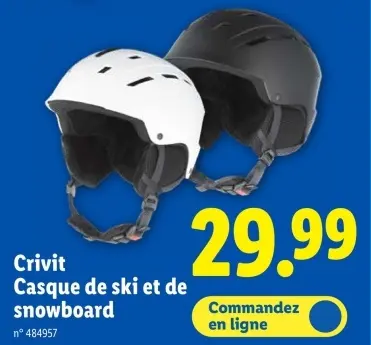 Offre: Casque de ski et de snowboard