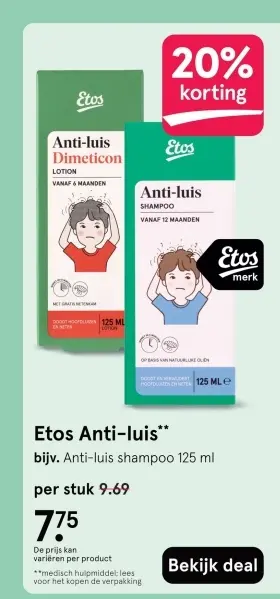 Aanbieding: Etos Anti-luis