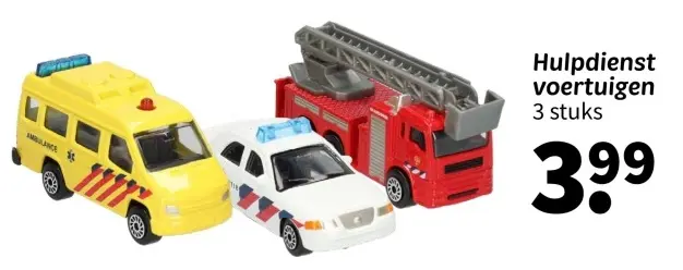 Aanbieding: Hulpdienst voertuigen