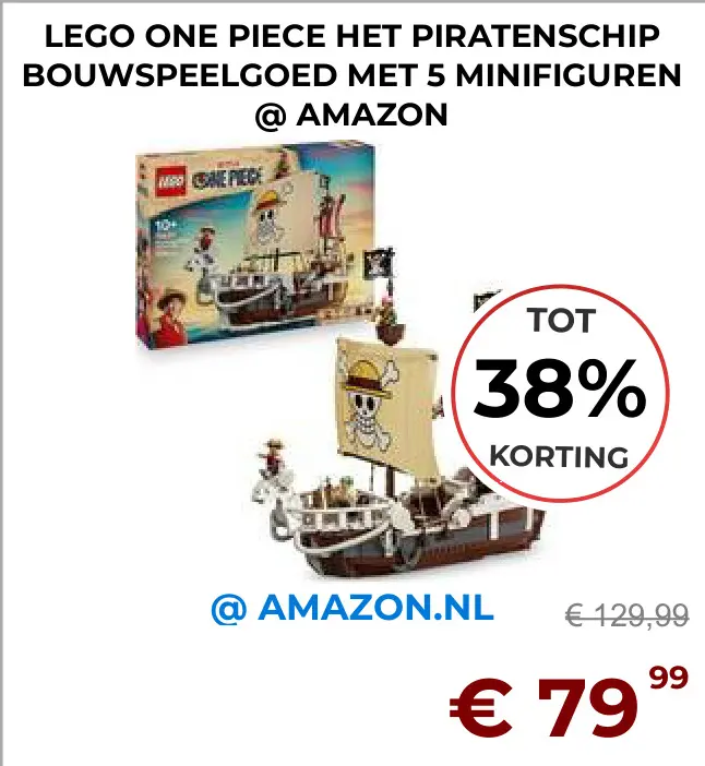 Aanbieding: Lego one piece het piratenschip