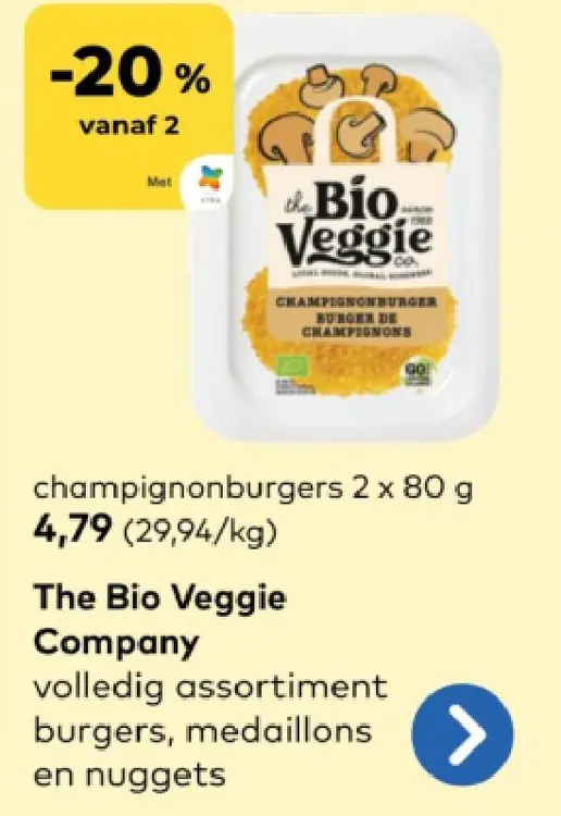 Promotie: champignonburgers