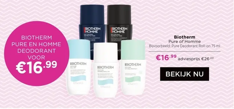 Aanbieding: Pure en Homme Deodorant