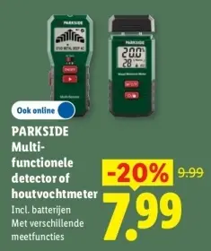 Aanbieding: Multi-functionele detector of houtvochtmeter