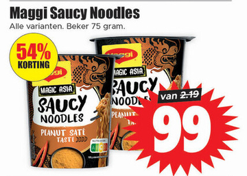 Aanbieding: Maggi Saucy Noodles