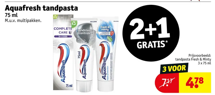 Aanbieding: Tandpasta