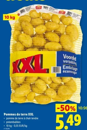 Offre: Pommes de terre XXL