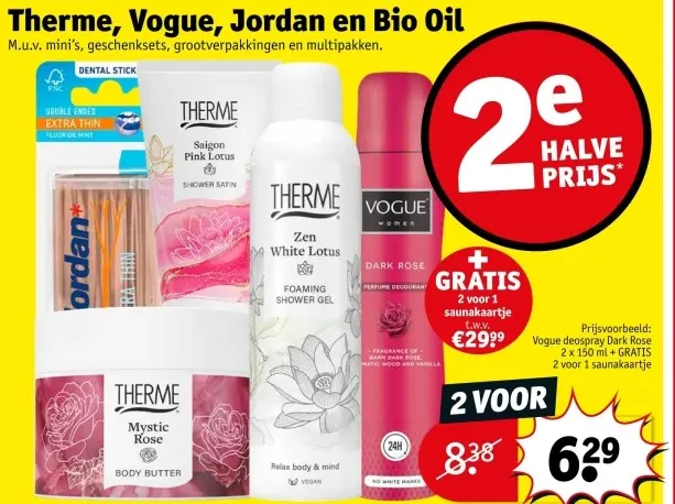 Aanbieding: Therme, Vogue, Jordan en Bio Oil